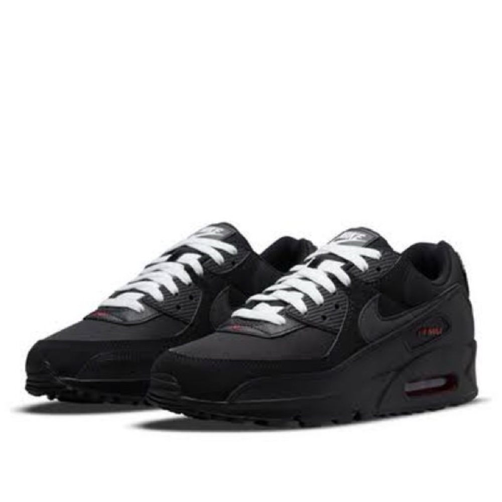 Nike Men’s Air Max 90 Shoes “Black Sport Red”